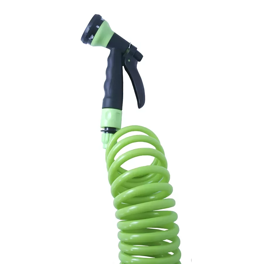 manguera espiral verde