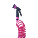 manguera espiral rosa fucsia