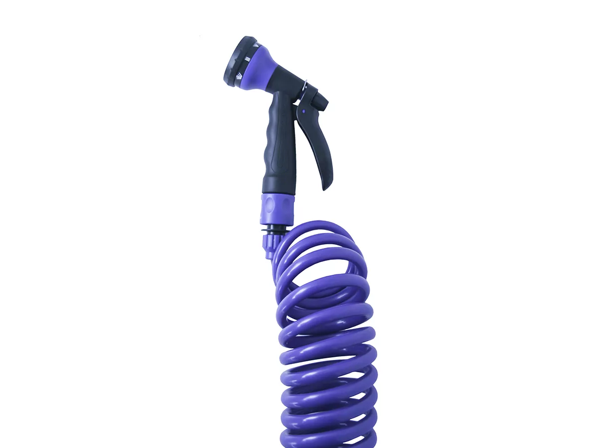 COLORS15_PURPLE Manguera espiral 15 metros violeta - COLORS15 PURPLE - Imagen 1