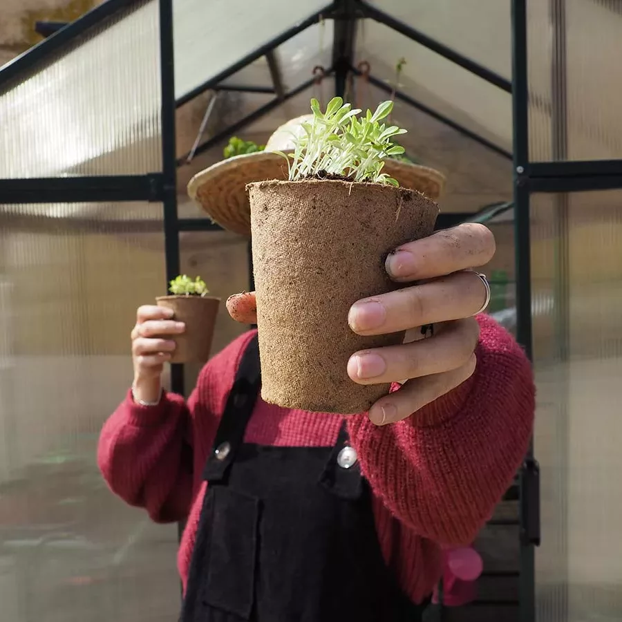 MACETA FIBRA VEGETAL