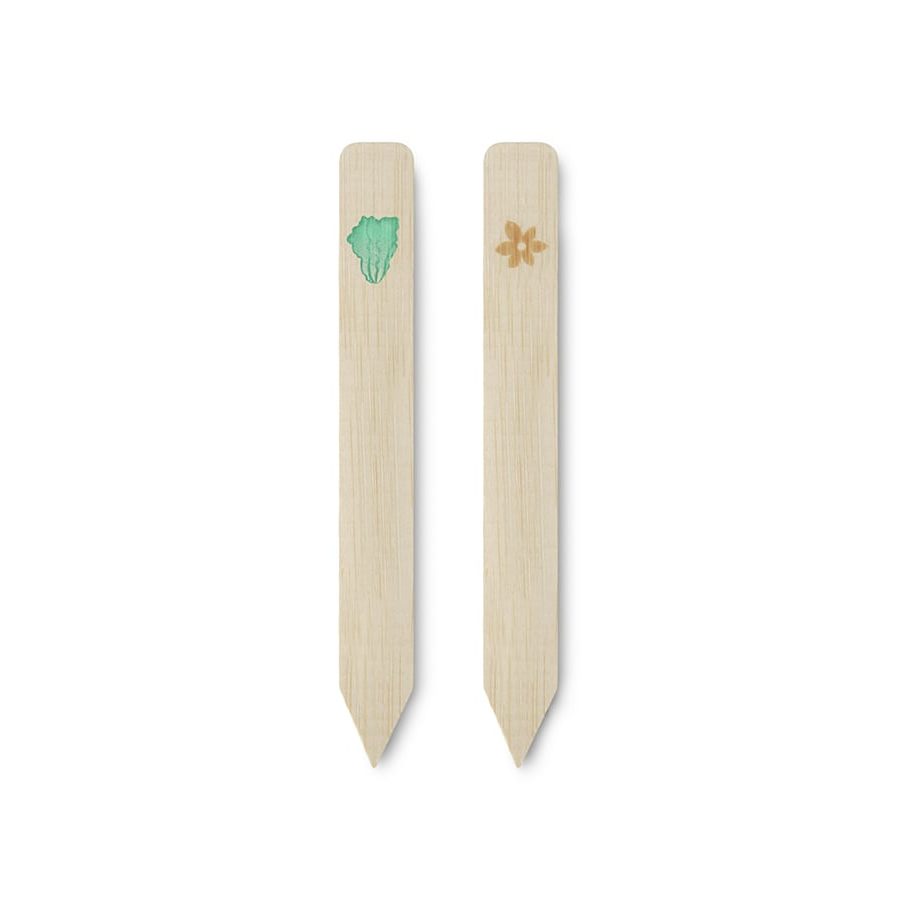 Etiquetas de bambú pincho ilustración lechuga (6uds) – SEED ME LETTUCE