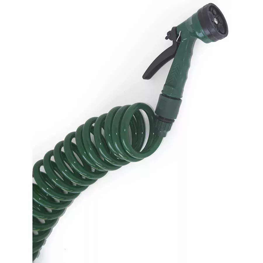 Manguera espiral 7 metros verde - SPIRO7
