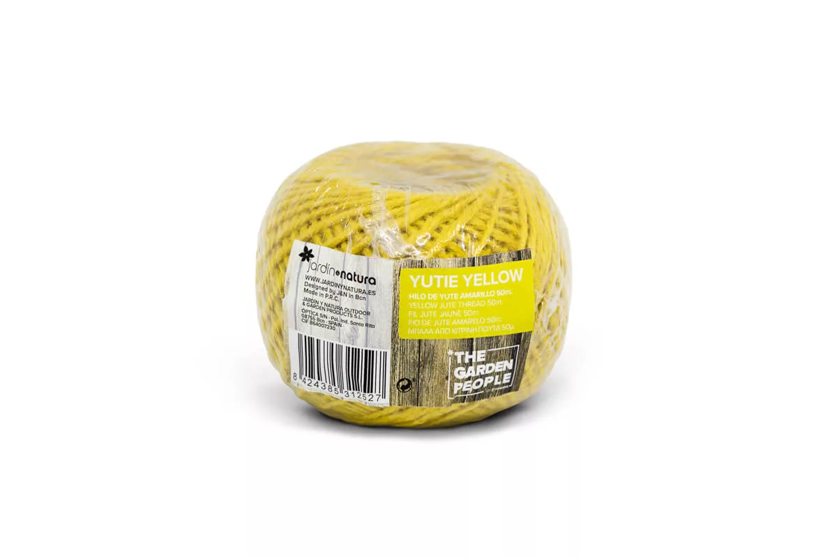 Cuerda de yute color amarillo 50 metros - YUTIE YELLOW