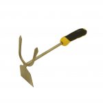 Azadilla cuernos de mano de acero inoxidable con mango de fibra