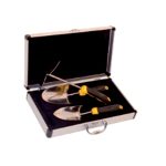 Maleta de herramientas pequeñas de fibra y acero inoxidable 3 herramientas