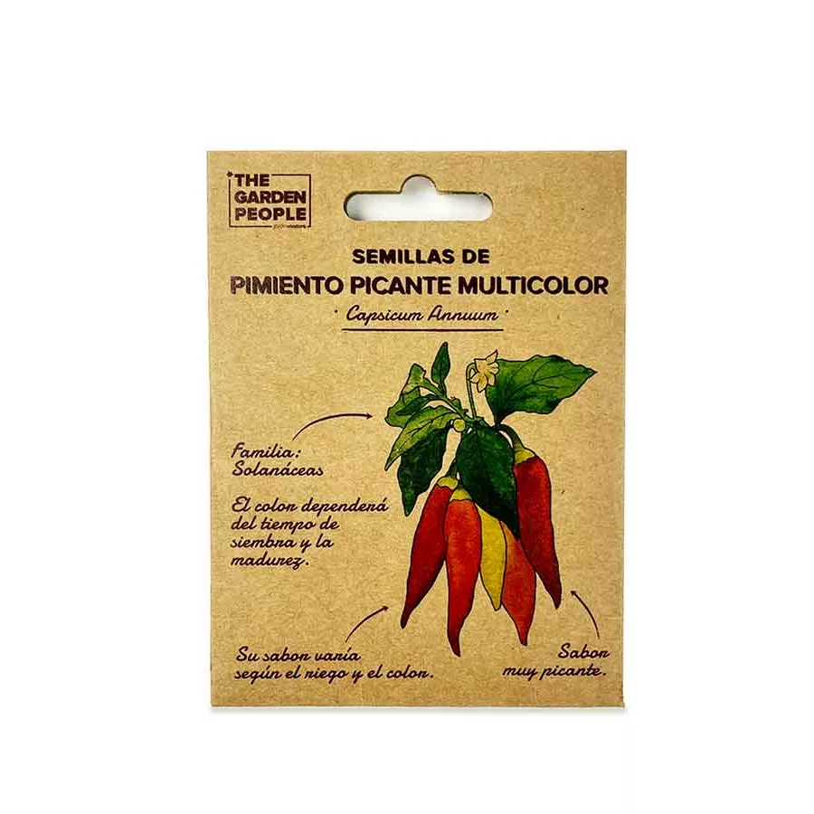 sobre de semillas de chile picante