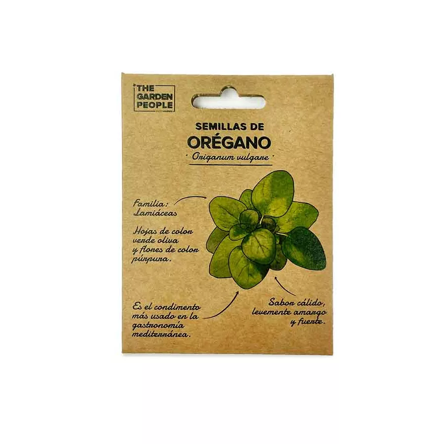 sobre de semillas orégano