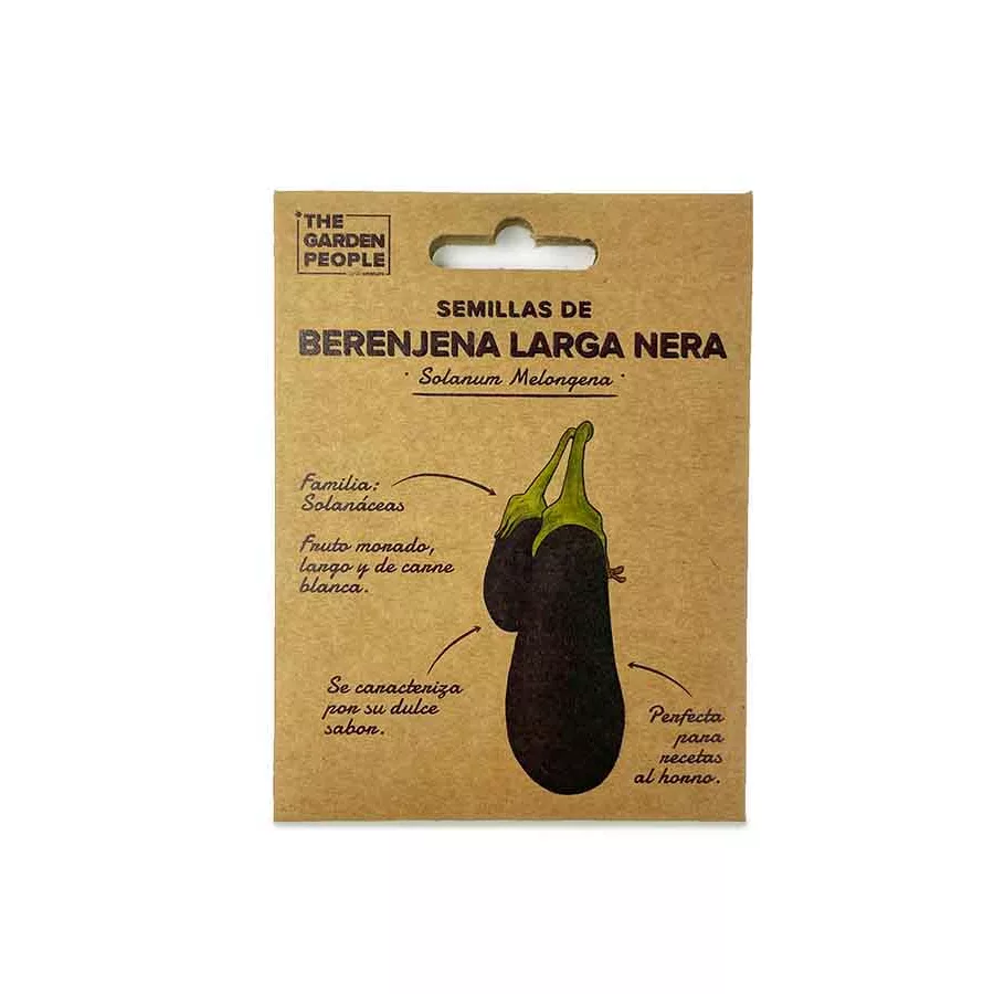 sobre de semillas berenjena negra