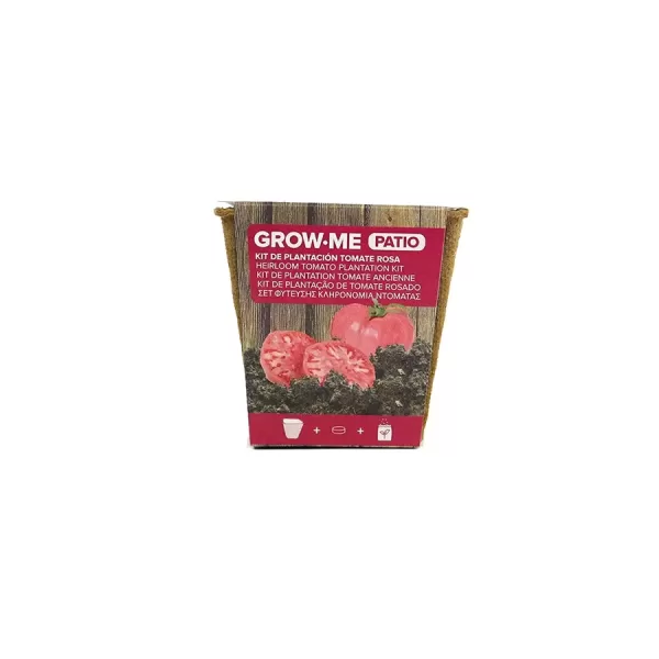 Kit de cultivo con semillas de tomate rosado- GROW ME KITCHEN TOMATE ROSADO