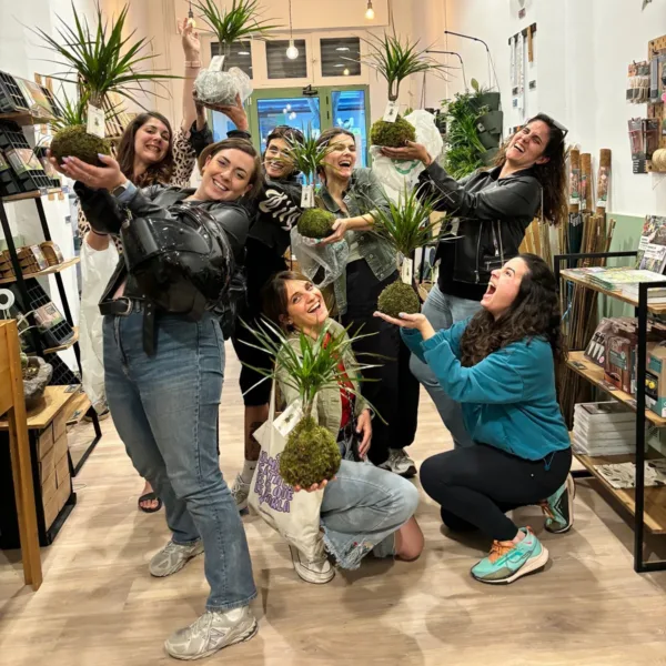 taller de kokedama