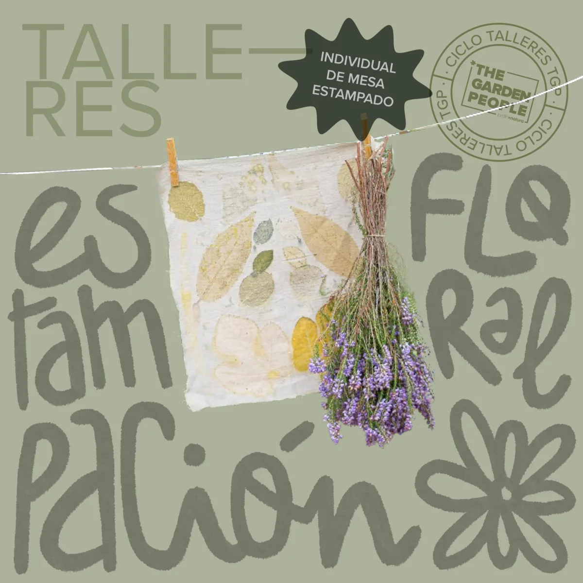 taller estampación floral